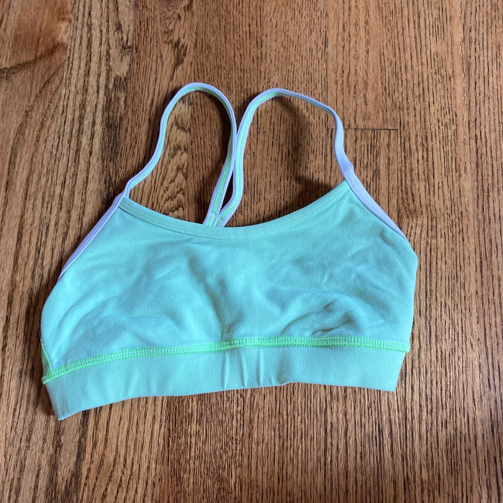 Lululemon Green Flow Y Sports Bra